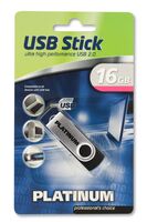 16GB PlatinuHigh Speed USB 2.0 HighSpeed USB Stick Twister 16 GB, 16 GB, USB Type-A, 2.0, 11 MB/s, 15 g, Silver