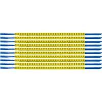 Clip Sleeve Wire Markers SCNG-07-D, Black, Yellow, Kábeljelölok