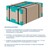 Karton voor gevaarlijke goederen 2-schacht, 430x310x300mm, volume 40l