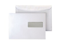 Staples Venster envelop gegomde klep C5 162 x 229 mm, 80 g/m², venster rechts (pak 500 stuks)