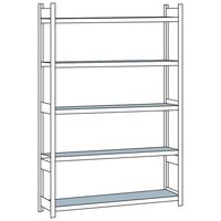 Wide span shelf unit, with steel shelf, height 3000 mm