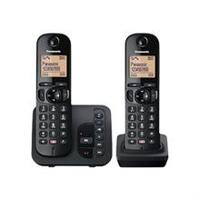 KX-TGC262EB - Cordless phone - answering system with caller ID/call waiting - DECT\\GAP - 3-way call capability - black + additional handset