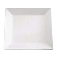 APS Pure Melamine Square Tray in White with Straight Outer Edges - 30x370x370mm
