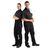 Whites Unisex Vegas Chef Jacket in Black - Polycotton with Short Sleeves - XXL
