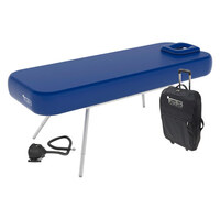 NUBIS Aufblasbare Massageliege Pro, inkl. Pumpe und Koffer, Blau
