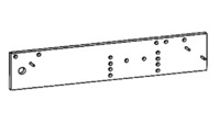 DORMA Türschliesser-Bohrlehre für TS93/TS92/TS91/TS83/TS 73 V Alu, weiss lackiert