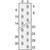 SCHROFF Stekker Type H, EN 60603, DIN 41612, vrouwelijk, 15 contacten, stiftlengte 4,0 mm