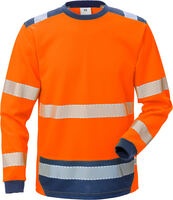 High Vis T-Shirt Langarm Kl.3 7724 THV Warnschutz-orange/marine Gr. XXXXL