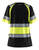 Damen High Vis T-Shirt 3410 Klasse 1 marineblau/gelb - Rückseite