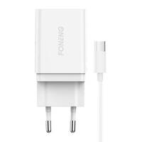 Fast charger Foneng 1x USB K300 + USB Micro cable