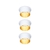 3er-Pack LED Einbauleuchte GIL Coin 3StepDim, IP44, rund, starr, 230V, 6W 2700K 470lm, 3step dimmbar, Weiß matt / Gold
