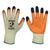 Pred Paws 9 - Size 9 Orange Crinkle Latex Double Dipped Tips Pred PAWS Glove (Pair)