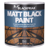 Blackfriar BF0520001E1 Matt Black Paint 500ml
