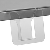 Leaflet Dispenser / Leaflet Stand / Brochure Hanger / Shelf Leaflet Holder to Stick On | 0.5 mm A6 25 mm