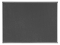 Bi-Office Earth-It Maya Graue Filznotiztafel mit Aluminiumrahmen 240x120cm Vorderansicht