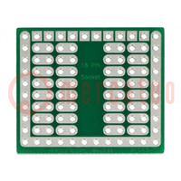 Board: universal; single sided,prototyping; W: 27.3mm; L: 31.75mm