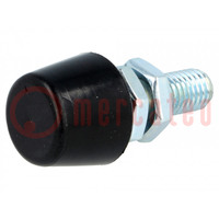 Clamping bolt; Thread: M10; Base dia: 20mm; Kind of tip: flat