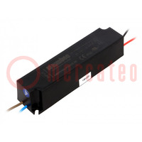 Power supply: switched-mode; LED; 10W; 30÷40VDC; 0.25A; 90÷264VAC