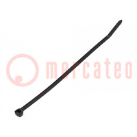 Cable tie; L: 215mm; W: 4.6mm; polyamide; 220N; black; UL94V-2