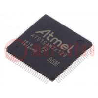 IC: microcontrollore ARM7TDMI; LQFP100; 3÷3,6VDC; AT91