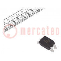 Optocoupler; SMD; Ch: 1; OUT: transistor; Uinsul: 5kV; Uce: 35V; EL817