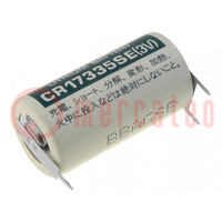 Battery: lithium; 3V; 2/3A,2/3R23,CR17335; 1800mAh; Ø17x33.5mm