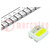 LED; SMD; 3528,PLCC4; rouge/blanc froid; 3,5x2,7x1,5mm; 120°; 20mA