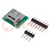 Module: adapter; pin strips,microSD; microSD