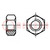 Nut; hexagonal; M3; 0.5; aluminium; 5.5mm; BN 599; DIN 934; ISO 4032