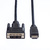 VALUE Kabel DVI (18+1) ST - HDMI ST, schwarz, 1,5 m