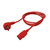 ROLINE Câble d'alimentation IEC droit, rouge, 1,8 m
