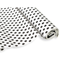 Krepp-papír Jolly 50x200 cm 28g/m2 fehér fekete pöttyökkel