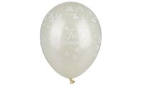 PAPSTAR Luftballons "Just Married", elfenbein metallic (6481947)