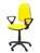 Silla Ayna similpiel amarillo con brazos