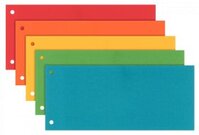 Przekładki kartonowe gładkie Esselte Maxi, 1/3 A4, 100 sztuk, mix kolorów