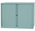 Bisley Rollladenschrank EuroTambours, 2 Fachböden, 2,5 OH, B 1200 mm, Korpus silber, Rollladen silber