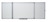 Whiteboard Emaille klappbar, magnetisch, Aluminiumrahmen, 1500 x 1200 mm, weiß