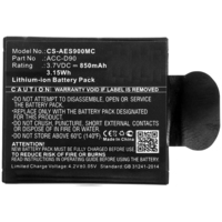 CoreParts MBXCAM-BA454 batería para cámara/grabadora Ión de litio 850 mAh