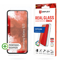 Displex Panzerglas + Case für Samsung Galaxy S22/S23, Eco-Montagerahmen, kratzer-resistent