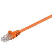 Goobay 95218-GB cavo di rete Arancione 1 m Cat5e U/UTP (UTP)