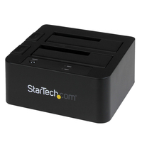 StarTech.com SDOCK2U33EB dokkoló állomás tárolóegységhez USB 3.2 Gen 1 (3.1 Gen 1) Type-B Fekete
