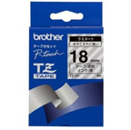 Brother Black on Clear Gloss Laminated Tape, 18mm Etiketten erstellendes Band TZ