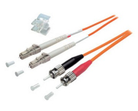 S-Conn 5m LC/ST Glasvezel kabel OM2 Grijs, Oranje