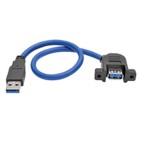 Tripp Lite U324-001-APM USB Kabel USB 3.2 Gen 1 (3.1 Gen 1) 0,3 m USB A Schwarz, Blau