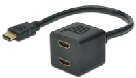 Microconnect MONJK8 câble HDMI 0,2 m HDMI Type A (Standard) 2 x HDMI Type A (Standard) Noir
