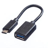 VALUE 11999030 kabel USB 0,15 m USB 3.2 Gen 2 (3.1 Gen 2) USB C USB A Czarny