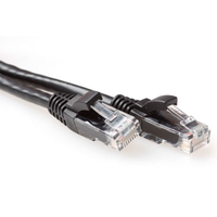 ACT CAT6A UTP (IB 2900) 0.5m Netzwerkkabel Schwarz 0,5 m