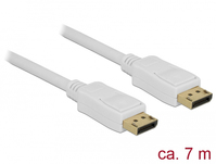 DeLOCK 84861 DisplayPort-Kabel 7 m Weiß