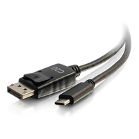 C2G 3,7 m Adapterkabel USB-C auf DisplayPort™ 4K 30 Hz – schwarz