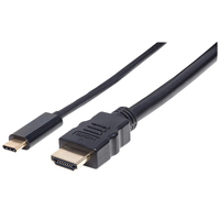 Manhattan 151764 cavo e adattatore video 2 m USB tipo-C HDMI tipo A (Standard) Nero